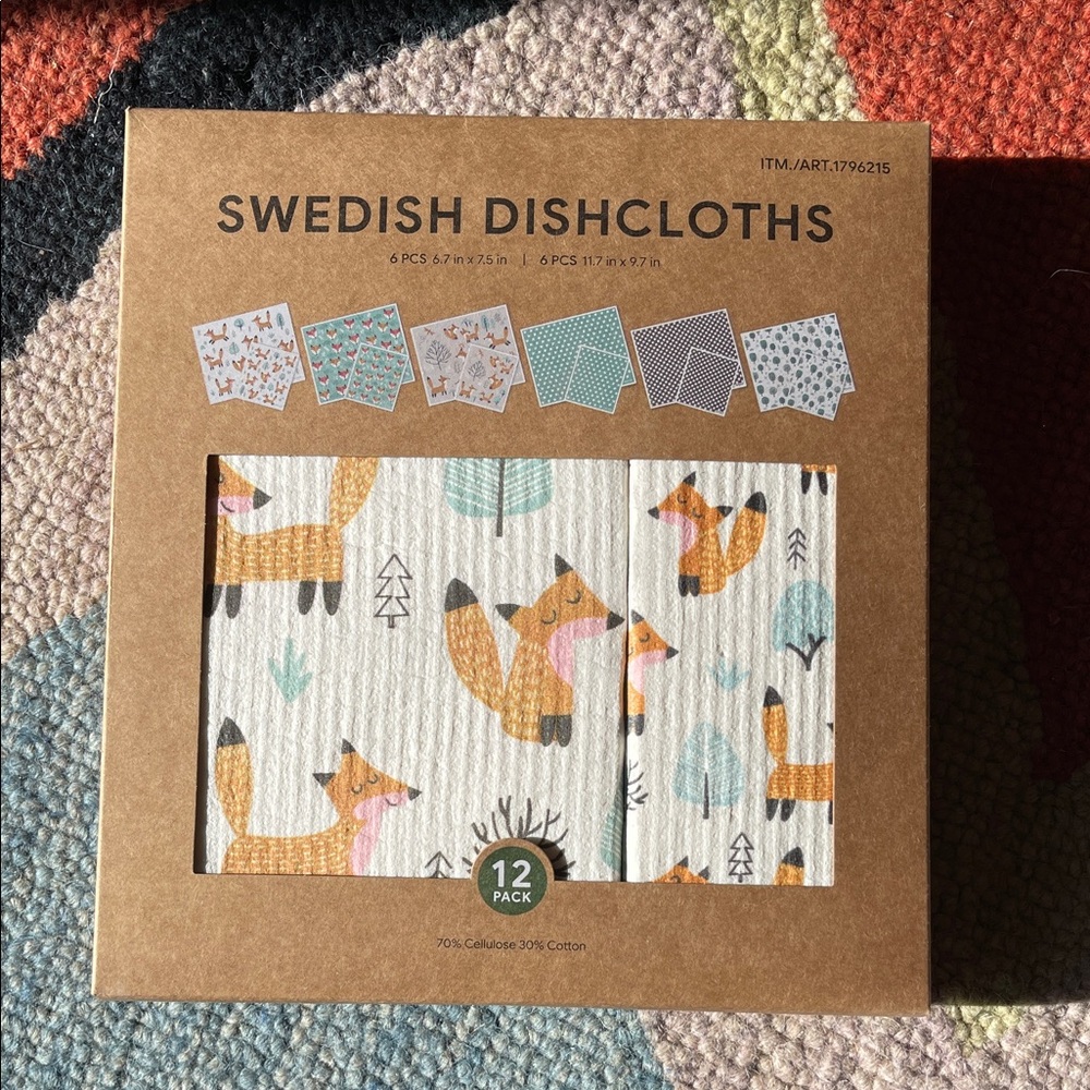 Swedish Dishcloths 12 pack • Fox 🦊